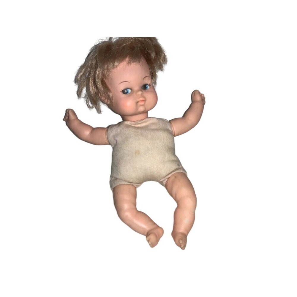 Vinyl/Cloth 8" Baby Doll By Collette Toy & Novelty Co. Vintage